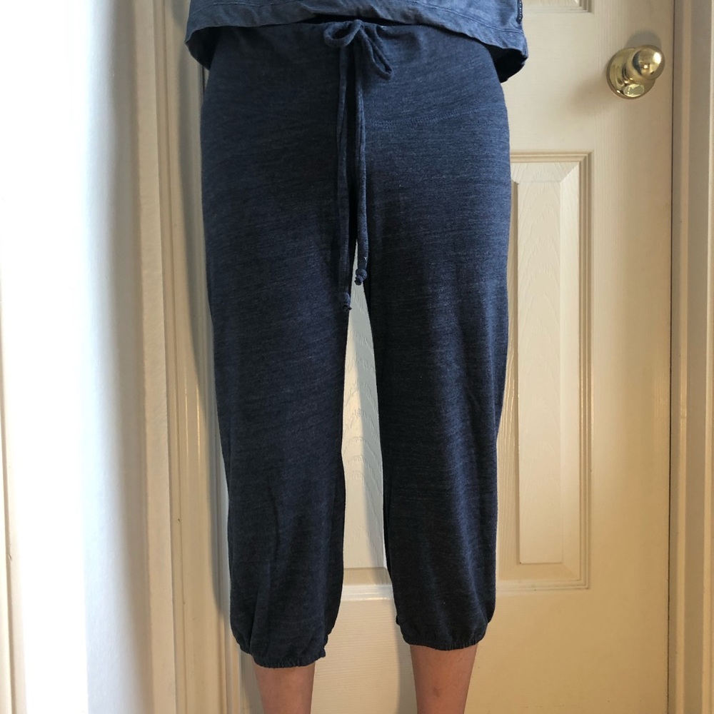 Blue Capri Sweatpants